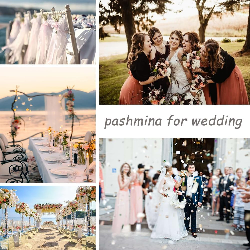 Women's Pashmina Shawls and Wraps for Evening Dresses - Ideal Wedding and Bridesmaid Gift