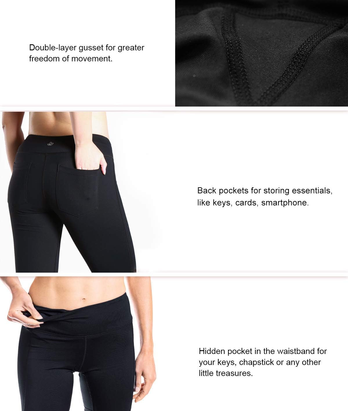 Women's Straight Leg Yoga Pants in Petite, Regular, and Tall Sizes - Slim Fit Stretch Pants for Everyday, Travel, and Casual Wear