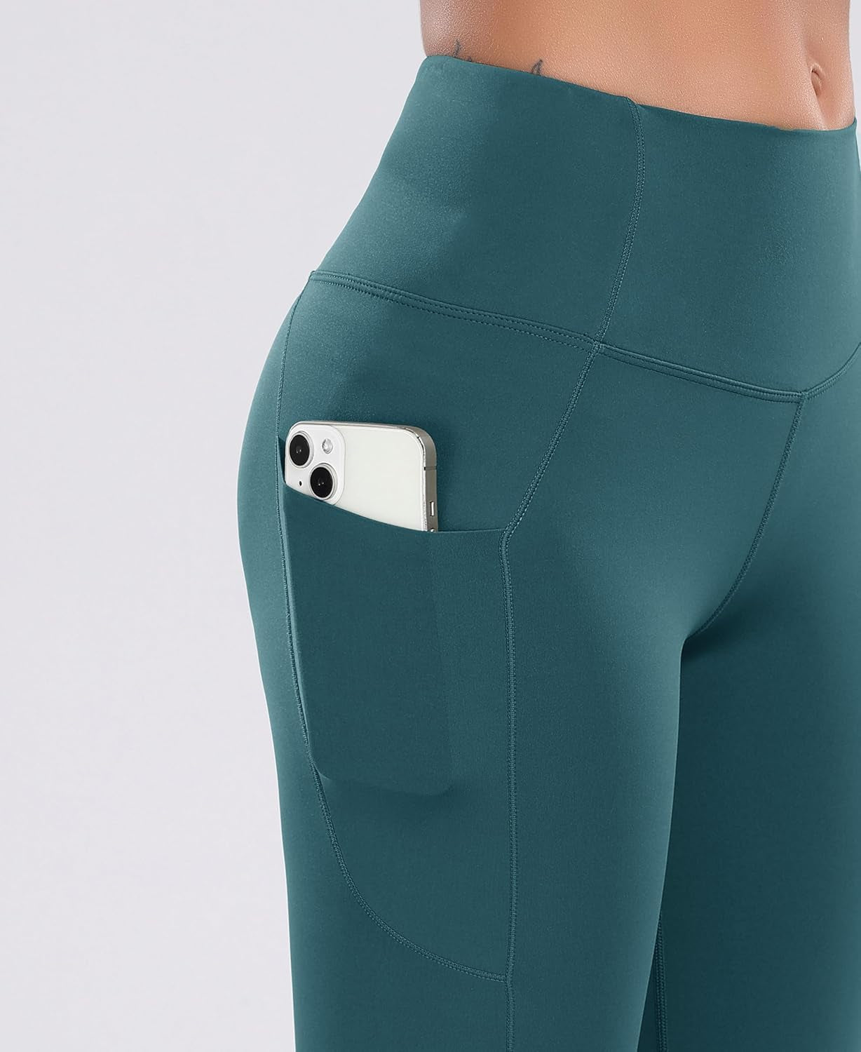 Women's High-Waist Workout Running Shorts with Side Pockets